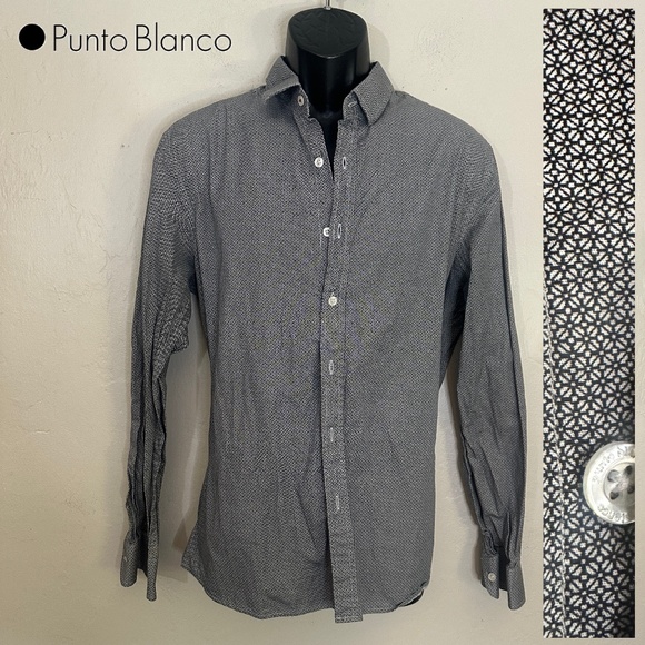 Punto Blanco Long Sleeve Shirt XL Gently worn 100% cotton 22" armpit to armpit - Picture 1 of 4